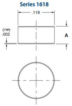 Mechanical Drawing - Mill-Max Low-Profile Target Discs