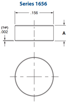 Mechanical Drawing - Mill-Max Low-Profile Target Discs