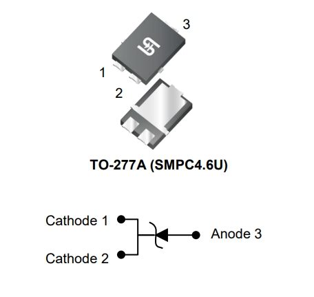 Application Circuit Diagram - Taiwan Semiconductor 1K5SMPC12APH to 1K5SMPC51APH TVS