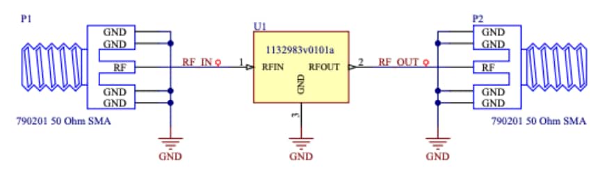 Schematic - Qorvo QPQ1906EVB-01 Evaluation Board