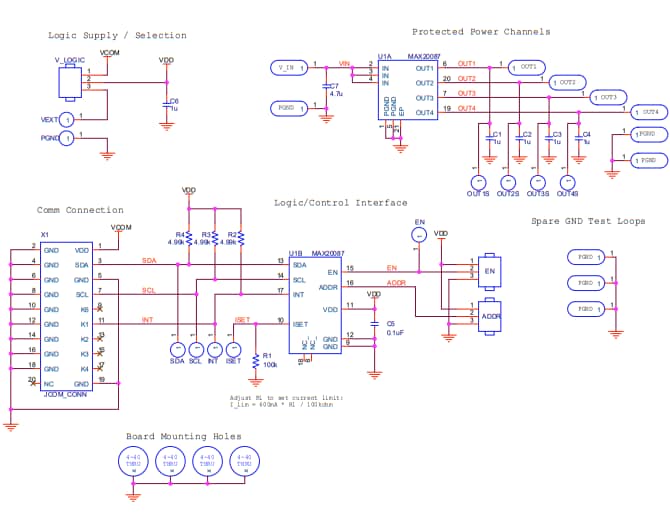 Schematic - Analog Devices / Maxim Integrated MAX20087 Evaluation Kit