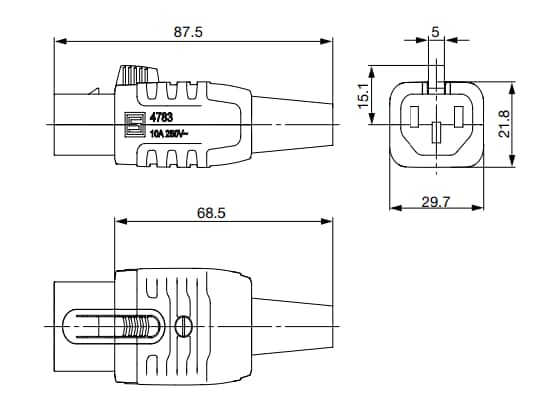 Schurter Rewireable IEC Cord Connectors with V-Lock