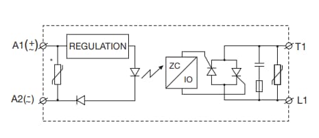 Block Diagram - Carlo Gavazzi RM1A Zero Switching SSRs