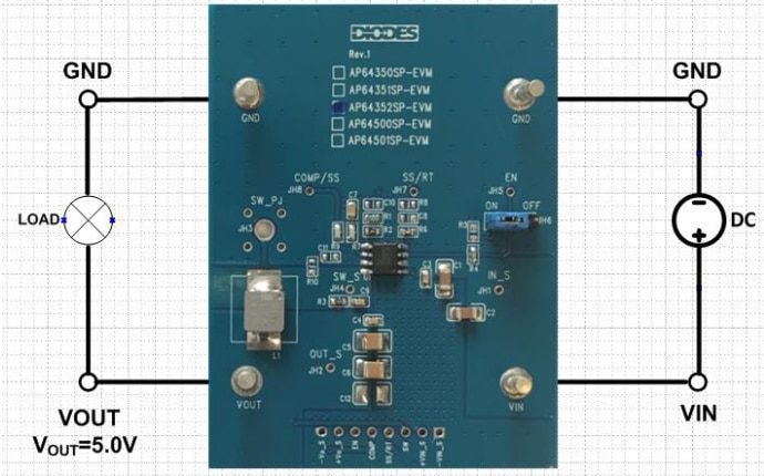 Diodes Incorporated AP64352QSP-EVM Eval Board