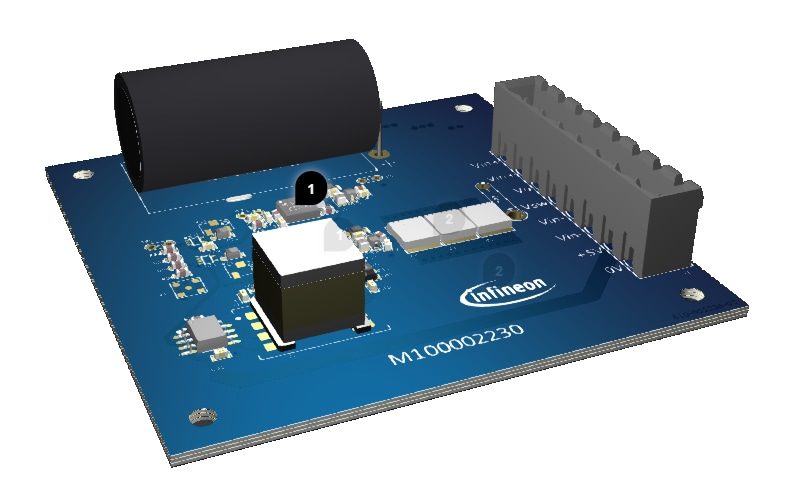 Infineon Technologies EVAL_1EDF_G1B_HB_GAN Evaluation Board