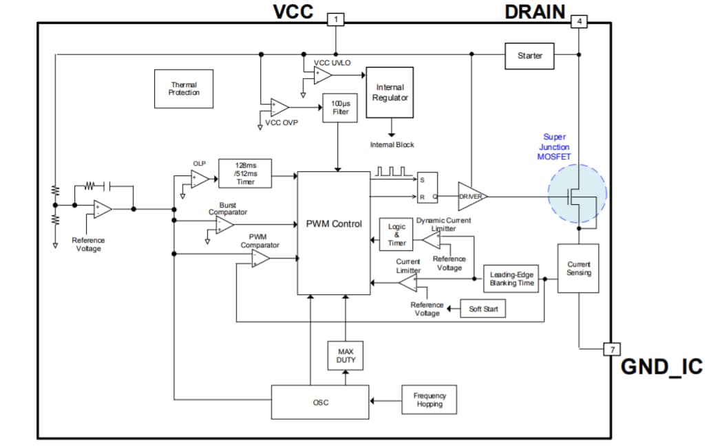 Block Diagram - ROHM Semiconductor BM2P10x PWM Type DC/DC Converters Block Diagram - ROHM Semiconductor BM2P10x PWM Type DC/DC Converters