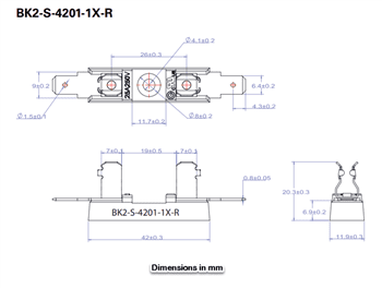 Mechanical Drawing - Eaton S-4000 Series Fuse Holders