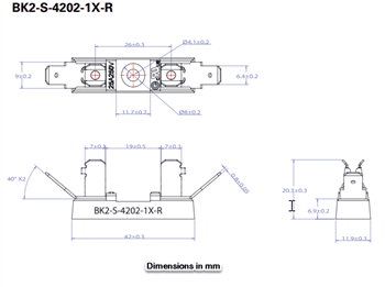 Mechanical Drawing - Eaton S-4000 Series Fuse Holders