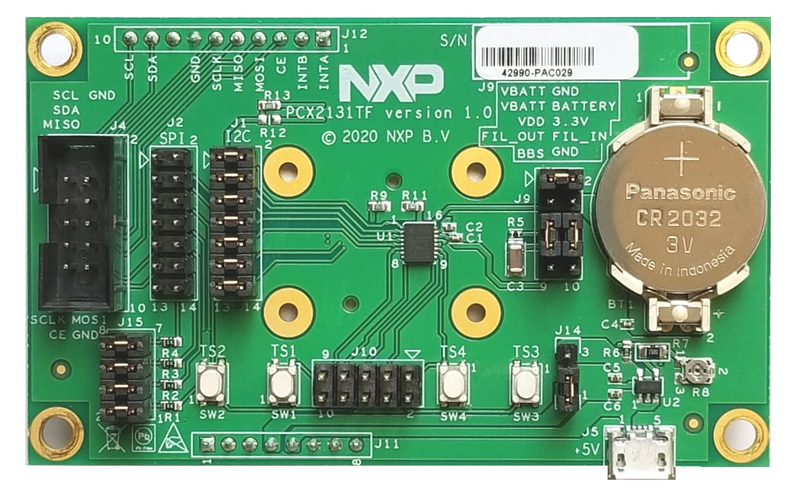 NXP Semiconductors PCF2131-ARD Evaluation Board