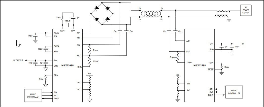 Analog Devices / Maxim Integrated MAX22288 Home Bus System Compatible Transceivers