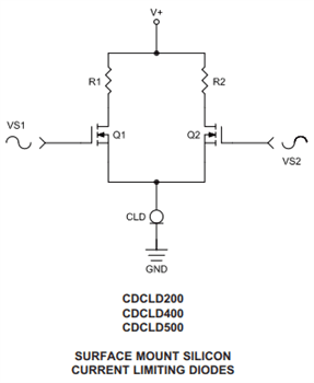Application Circuit Diagram - Central Semiconductor CDCLD Current Regulator Diodes