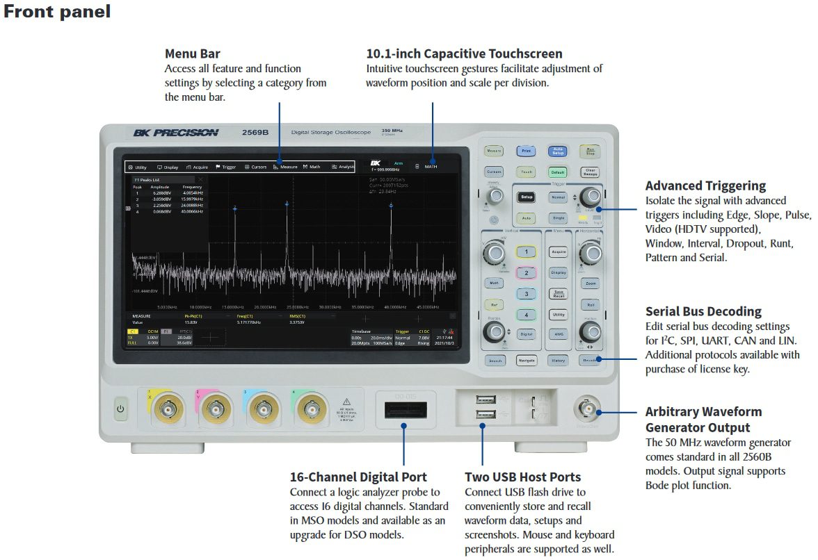 B&K Precision 2560B Mixed Signal Oscilloscopes