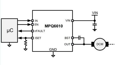Schematic - Monolithic Power Systems (MPS) MPQ6610 Half-Bridge Drivers