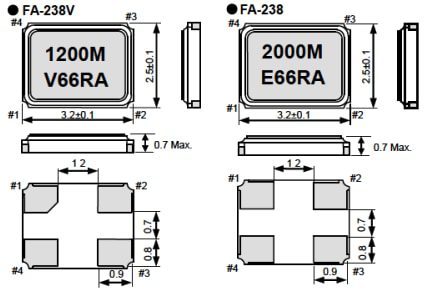 Epson Timing FA-238 Crystal Units