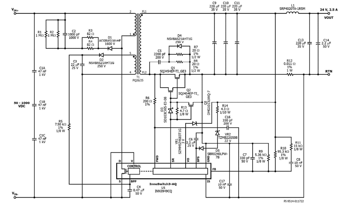 Schematic - Power Integrations RDK-919Q Evaluation Board