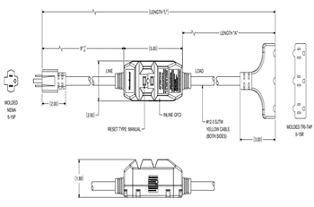 Mechanical Drawing - Molex Watertight Extreme Plugs & Connectors
