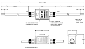 Mechanical Drawing - Molex Watertight Extreme Plugs & Connectors