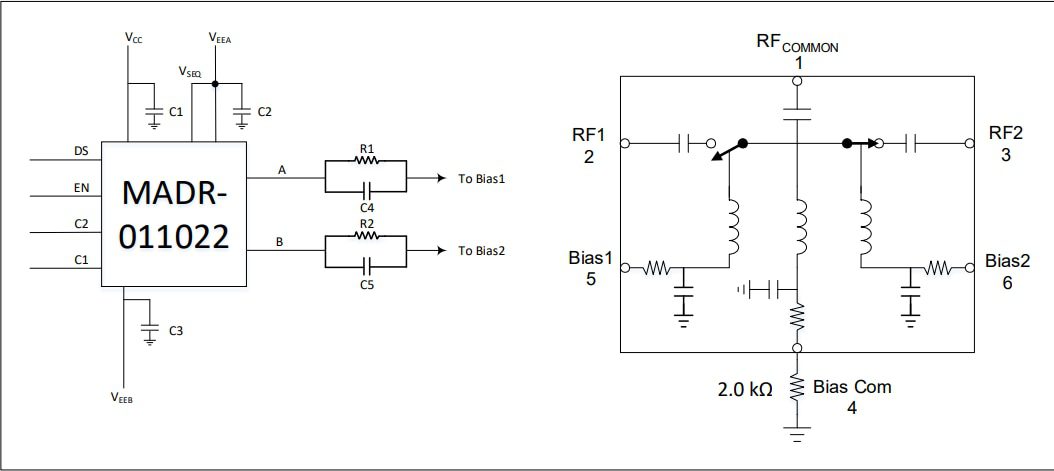 Schematic - MACOM SP2T Switch