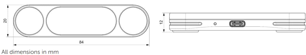 Mechanical Drawing - Ultraleap SP4-00005-03 Leap Motion Controller 2
