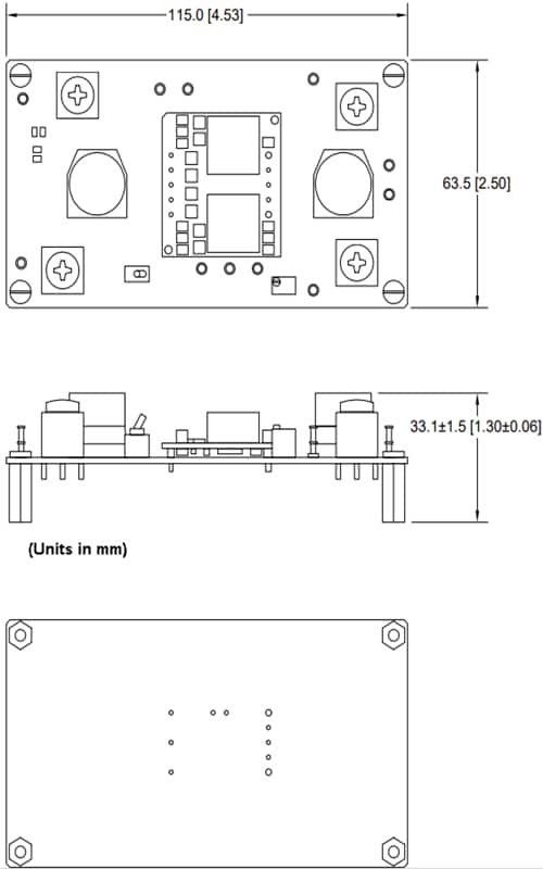 Mechanical Drawing - TDK-Lambda i7A60A-C01-EVK-S1 Evaluation Kit