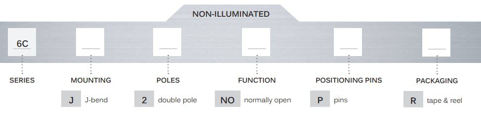 APEM 6C Series Dualmec™ Tactile Switch APEM 6C Series Dualmec™ Tactile Switch