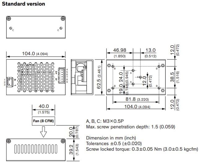 TRACO Power TCI 240 Series AC-DC Industrial Power Supplies