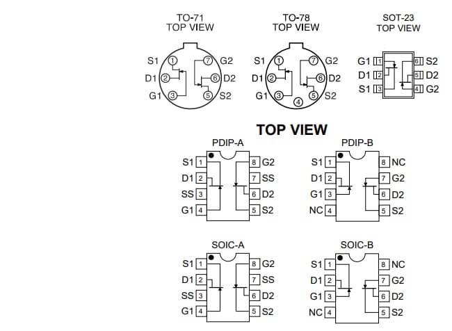 Location Circuit - Linear Integrated Systems Low Noise Dual N-Channel JFETs