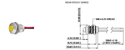 APEM Q8 Low-Power Panel-Mount LED Indicators APEM Q8 Low-Power Panel-Mount LED Indicators