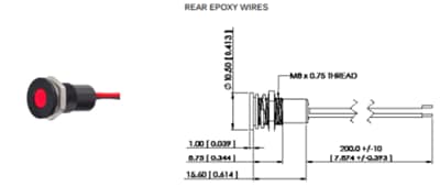 APEM Q8 Low-Power Panel-Mount LED Indicators APEM Q8 Low-Power Panel-Mount LED Indicators