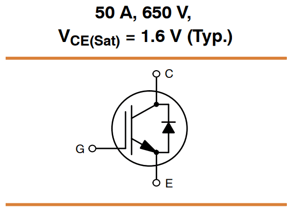 Application Circuit Diagram - onsemi AFGHL50T65RQDN 650V 50A IGBT