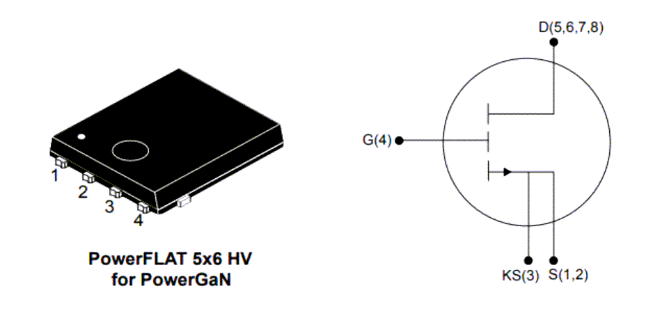 Application Circuit Diagram - STMicroelectronics SGT120R65AL 650V E-Mode PowerGaN Transistor