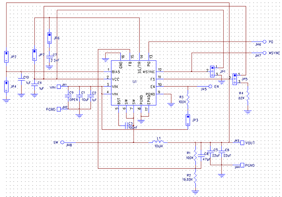 Schematic - Diodes Incorporated AP66200 Evaluation Board