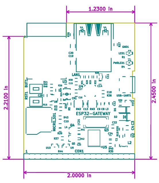 Schematic - Olimex Ltd. ESP32-GATEWAY-x-IND Development Boards