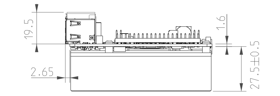 Mechanical Drawing - AAEON UP 4000 Developer Board