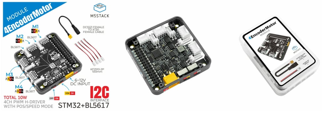M5Stack M138 4EncoderMotor Module