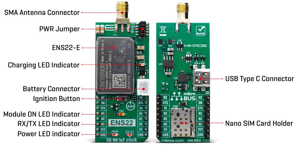 Mikroe 5G NB IoT Click