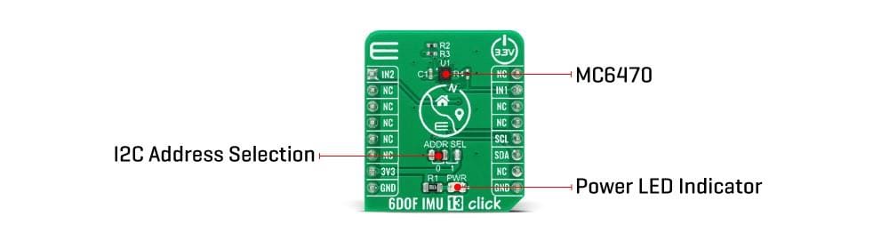 Mikroe 6DOF IMU 13 Click