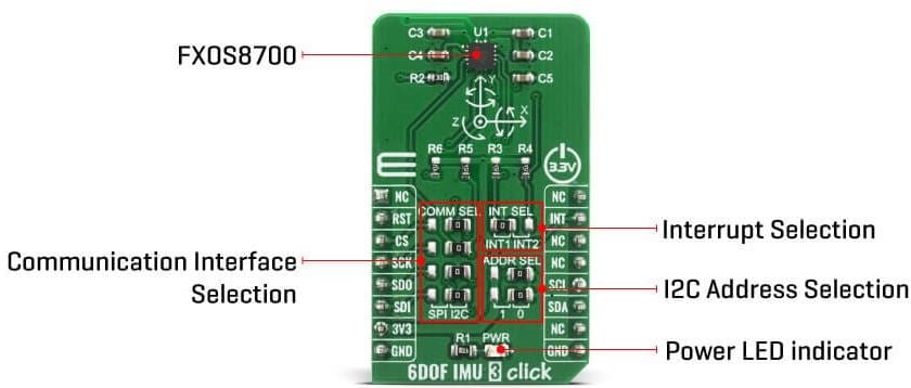 Mikroe 6 DOF IMU 3 Click