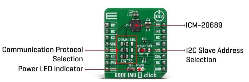 Mikroe 6DOF IMU 6 Click