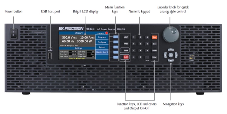 B&K Precision 9830B Programmable AC Power Sources