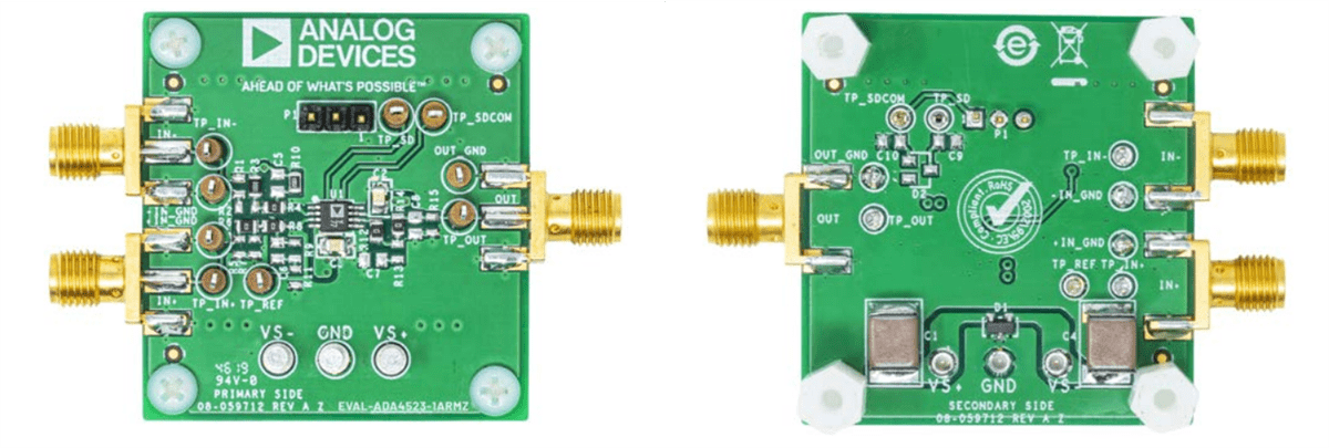 Application Circuit Diagram - Analog Devices Inc. ADA4523-1 Evaluation Board