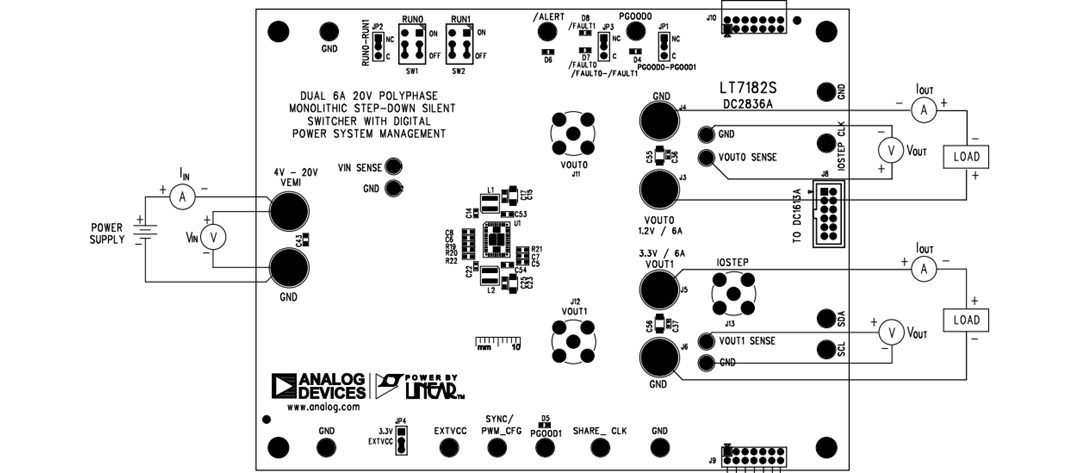 Analog Devices Inc. LT7182S Demo Board DC2836A