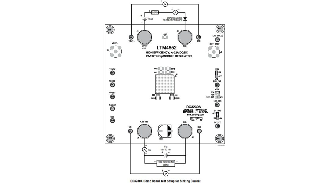 Mechanical Drawing - Analog Devices Inc. LTM4652 Demonstration Board (DC3230A)