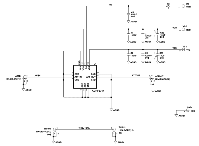 Schematic - Analog Devices Inc. EVAL-ADRF5714 Evaluation Board