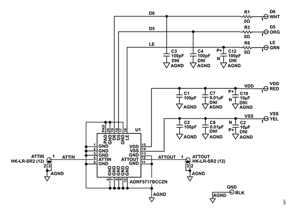 Schematic - Analog Devices Inc. EVAL-ADRF5716 Evaluation Board