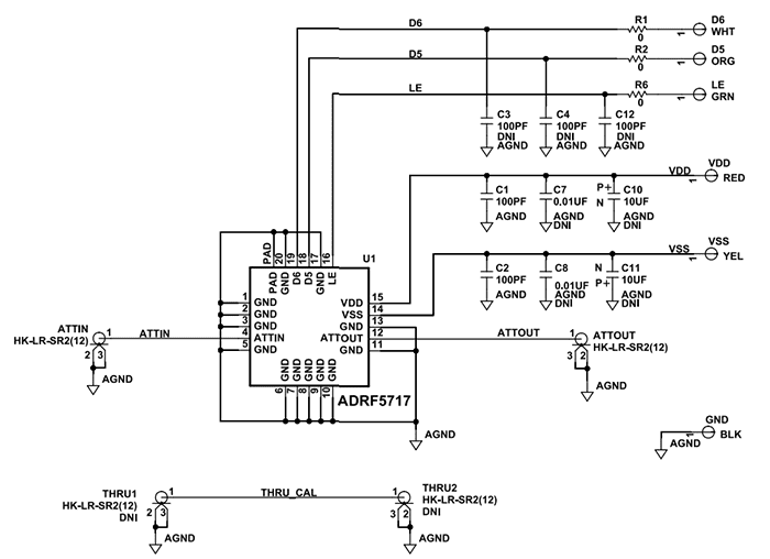 Schematic - Analog Devices Inc. EVAL-ADRF5717 Evaluation Board