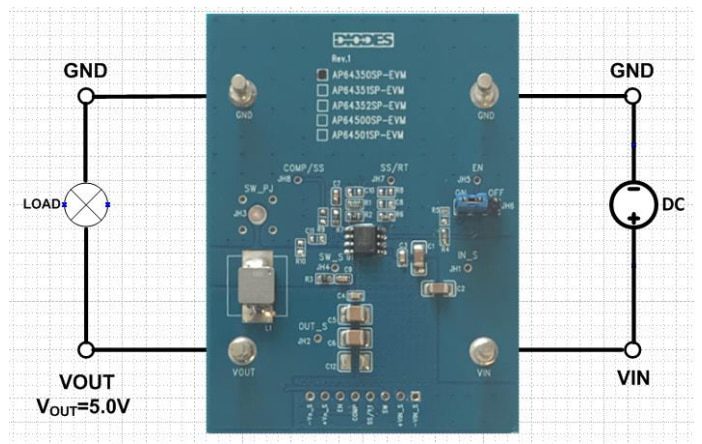 Diodes Incorporated AP64350QSP Evaluation Board