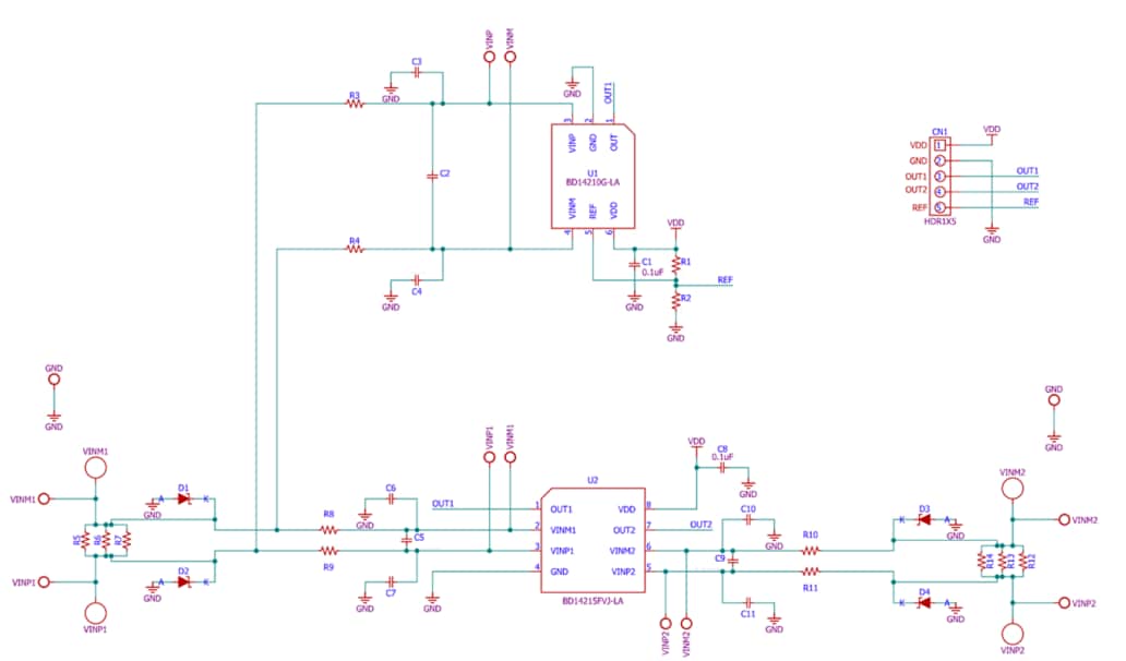 Schematic - ROHM Semiconductor BD14210G-EVK-001 Evaluation Board