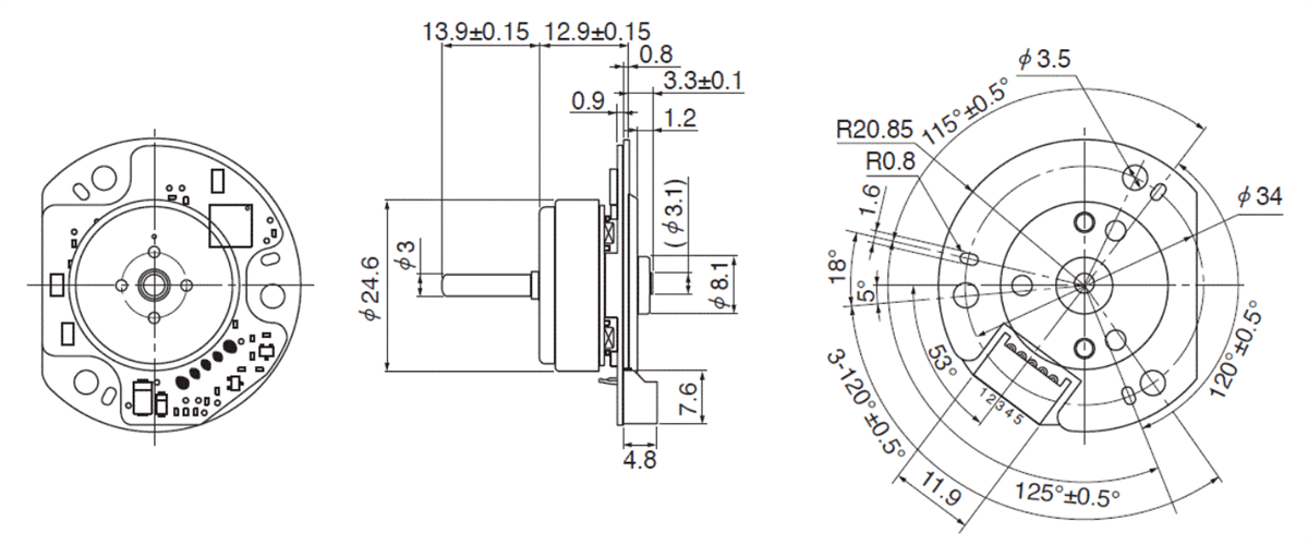 NMB Technologies Compact Outer Rotor BLDC Motors