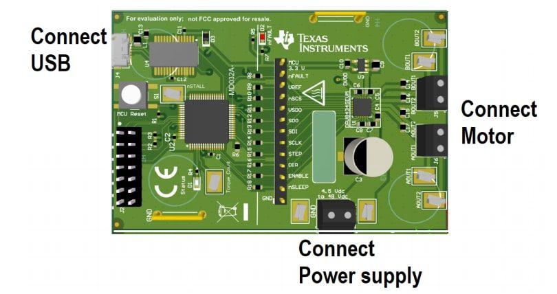 Location Circuit - Texas Instruments DRV8434SEVM Evaluation Module